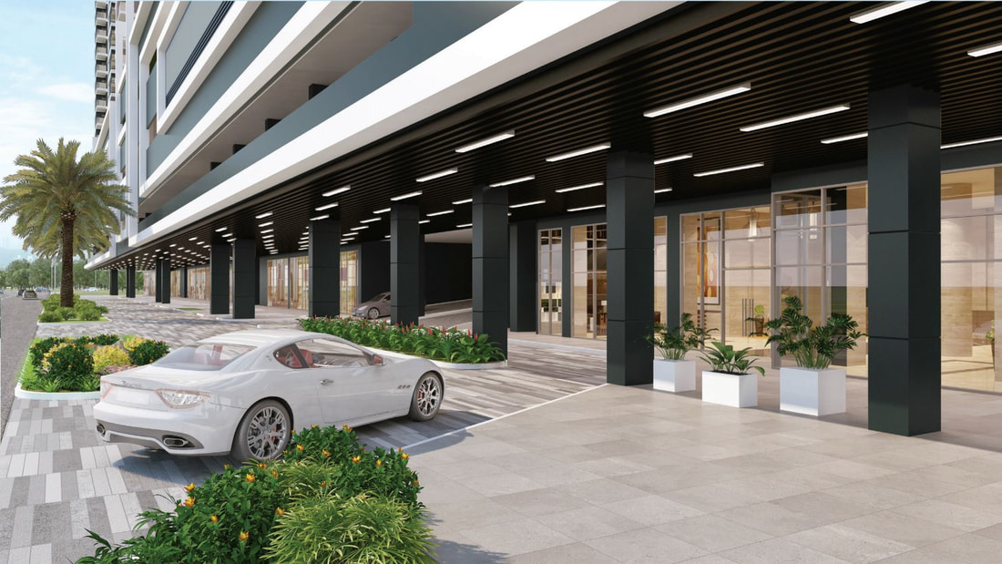 Galleria Residences Drop Off Entrance Perspective
