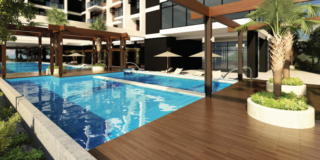 Galleria Residences Swimming Pool Perspective